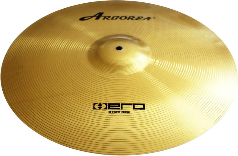 Arborea صنج تصادم 18" بطل ذهبي لمسة لامعة صوت ساطع لصنج الطبول للتدريب (18" تصادم) - Image 2